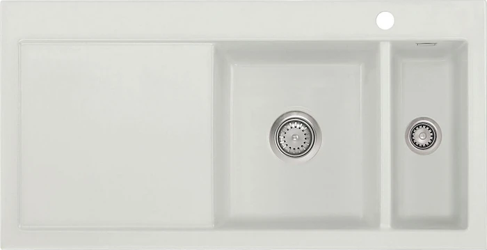 systemceram Mera 100 F Einbau Becken rechts alu