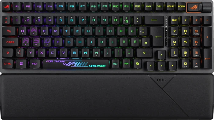 ASUS ROG Strix Scope II 96 RX Wireless, PBT, schwarz, ROG RX RED, USB/Bluetooth, DE