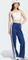 adidas Adibreak Trainingshose lang dark blue/white (Damen) Vorschaubild