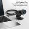 Wansview 1080P 102 FullHD Webcam mit Mikrofon, schwarz Vorschaubild