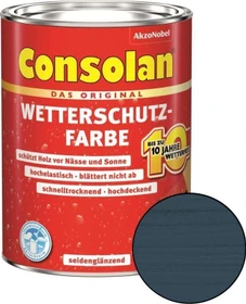 Consolan Wetterschutz-Farbe außen blau, 750ml