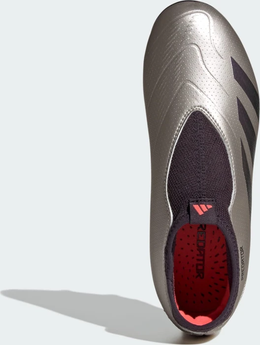 adidas Predator League Laceless FG platinum metallic/aurora black/turbo (Junior)