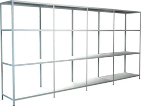 Schulte Lagertechnik PowerMAX Schwerlastregal 380x180x35cm weiß