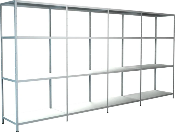 Schulte Lagertechnik PowerMAX Schwerlastregal 380x180x35cm weiß
