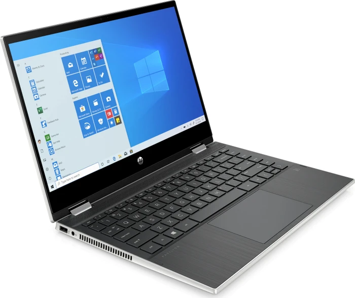 HP Pavilion x360 Convertible 14-dw1434ng, Natural Silver, Core i3-1115G4, 8GB RAM, 512GB SSD, DE