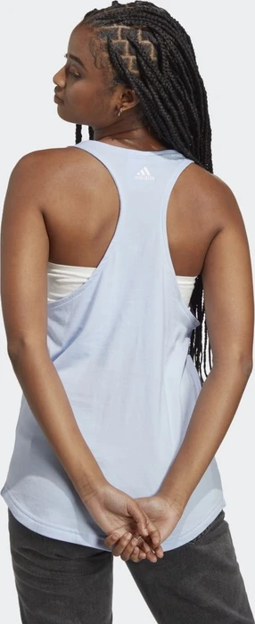 adidas Loungewear Essentials Loose Logo Funktionsshirt ärmellos blue dawn/white (Damen)