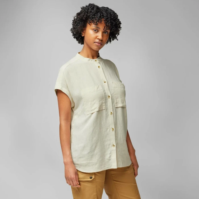 Fjällräven Övik Hemp Hemd kurzarm chalk white (Damen)