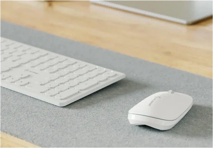 Alogic Echelon USB-C Rechargeable Wireless Mouse weiß, USB/Bluetooth