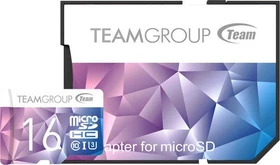 TeamGroup Color Card II purple/blue R90/W45 16GB Kit, UHS-I U3, Class 10 (TCIIUSDH16GU349)