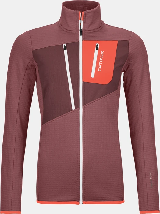 Ortovox Fleece Grid Funktionsjacke mountain rose (Damen)