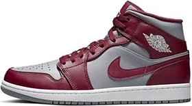 Nike Air Jordan 1 Mid cherrywood red/cement grey/white (Herren)