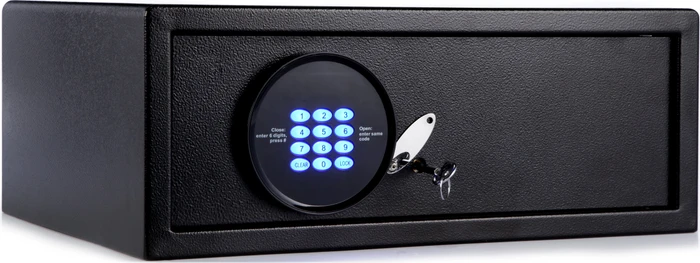 Olympia Olymp GOsafe H195 Tresor, schwarz, Schlüsselschloss/elektronisches Zahlenschloss