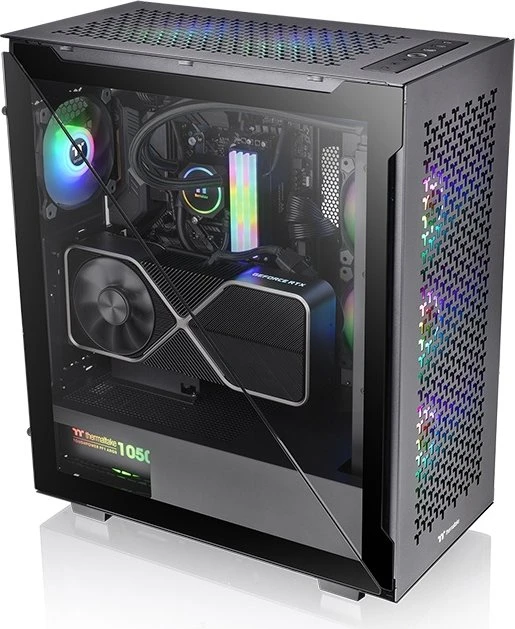 Thermaltake Divider 500 TG Air, schwarz, Glasfenster