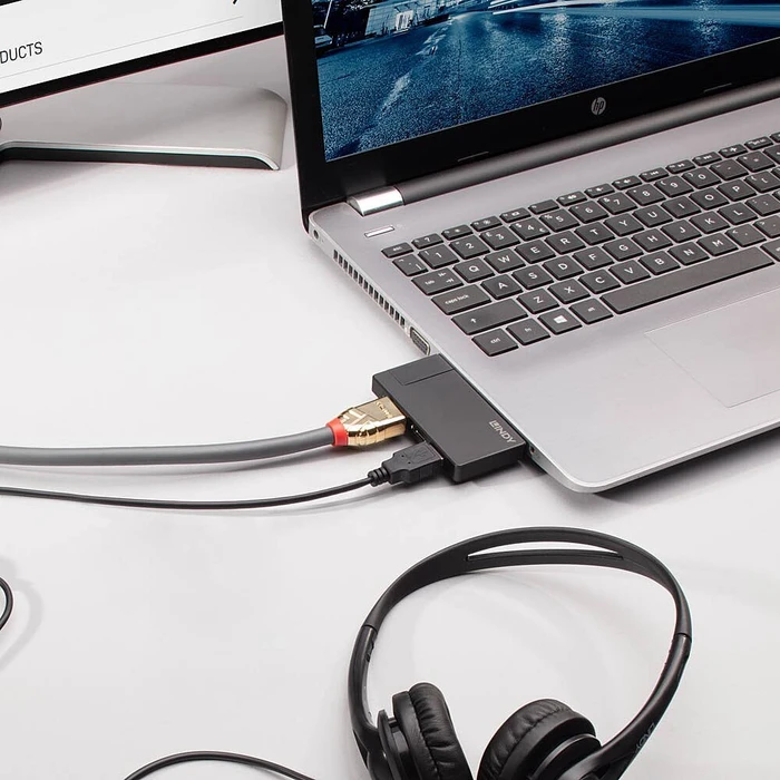 Lindy DST-Micro Dockingstation, Multiport-Adapter, USB-C 3.0 [Stecker]
