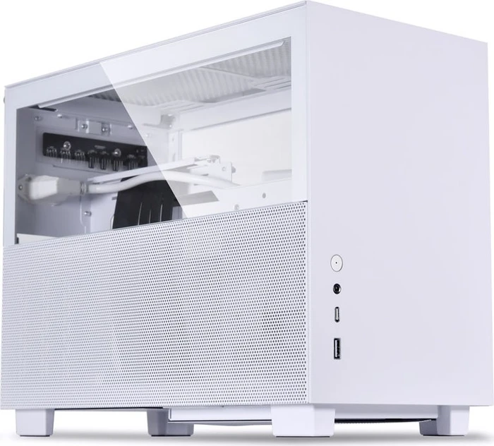 Lian Li Q58, weiß, PCIe 3.0, Glasfenster, Mini-ITX