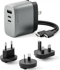 Alogic 3-Port Rapid Power Multi-Country GaN Charger 67W grau/schwarz