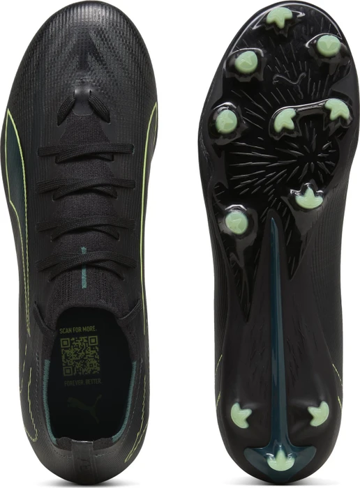 Puma Ultra 6 Match FG/AG puma black/fizzy light/green terrain