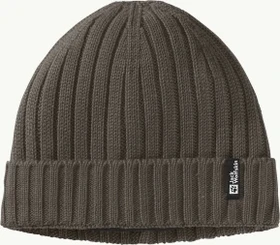 Jack Wolfskin Rib Knit Beanie cold coffee
