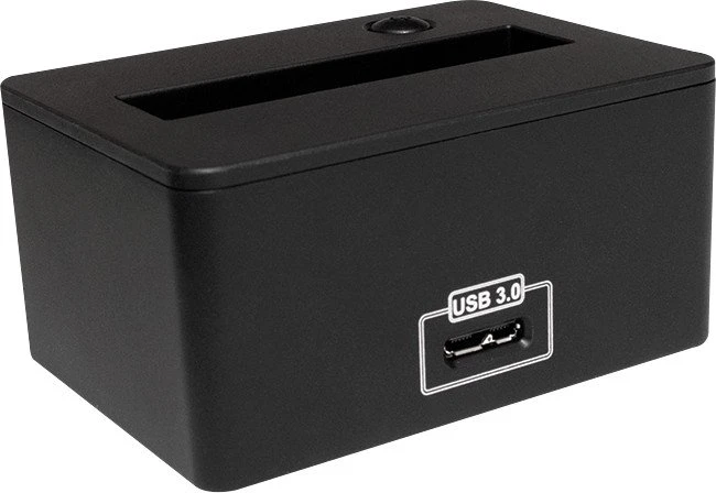 LogiLink USB 3.0 Quickport für 2,5" SATA HDD/SSD schwarz, USB 3.0 Micro-B