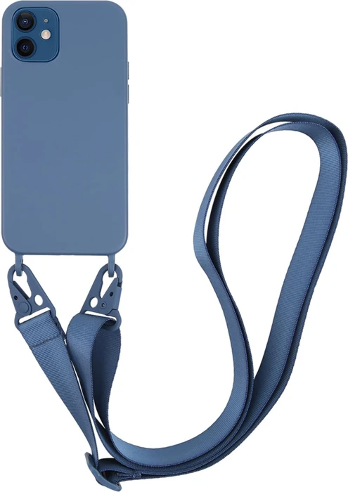 Vivanco Necklace Cover für Apple iPhone 12/12 Pro blau