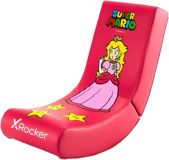 X Rocker Nintendo Super Mario All-Star Collection Floor Rocker Gamingstuhl, Peach rosa