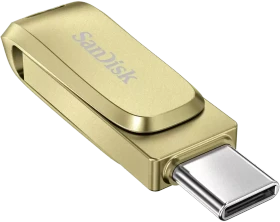 SanDisk Ultra Dual Drive Luxe 256GB gold, USB-A + USB-C, USB 3.2 Gen 1×1