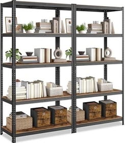 Songmics Schwerlastregal 120x200x60cm schwarz