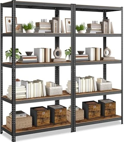 Songmics Schwerlastregal 120x200x60cm schwarz