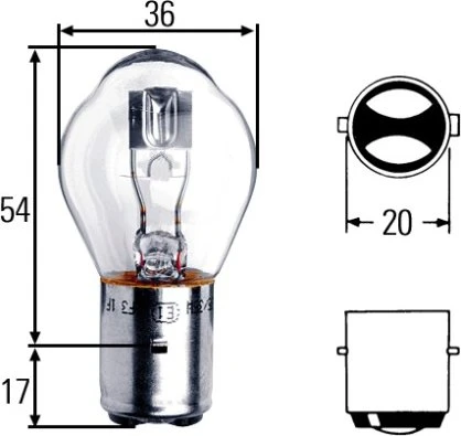 Hella Standard Signal S1 25/25W, 1er-Pack