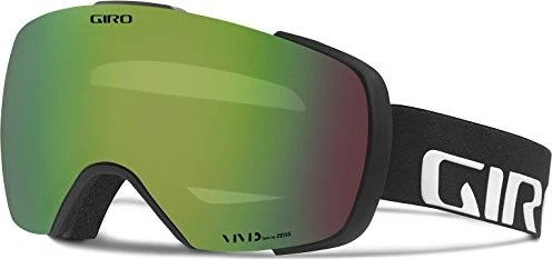 Giro Contact black wordmark/vivid emerald-vivid infrared
