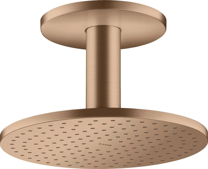 Hansgrohe Axor ShowerSolutions Kopfbrause 250 2jet mit Deckenanschluss brushed red gold
