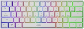 Genesis Thor 660 Wireless, PBT, weiß, LEDs RGB, Gateron RED, USB/Bluetooth, US (NKG-1845)