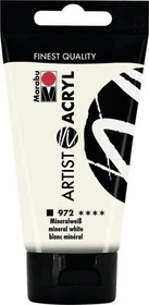 Marabu Artist Acryl Acrylfarbe, mineralweiß, 75ml