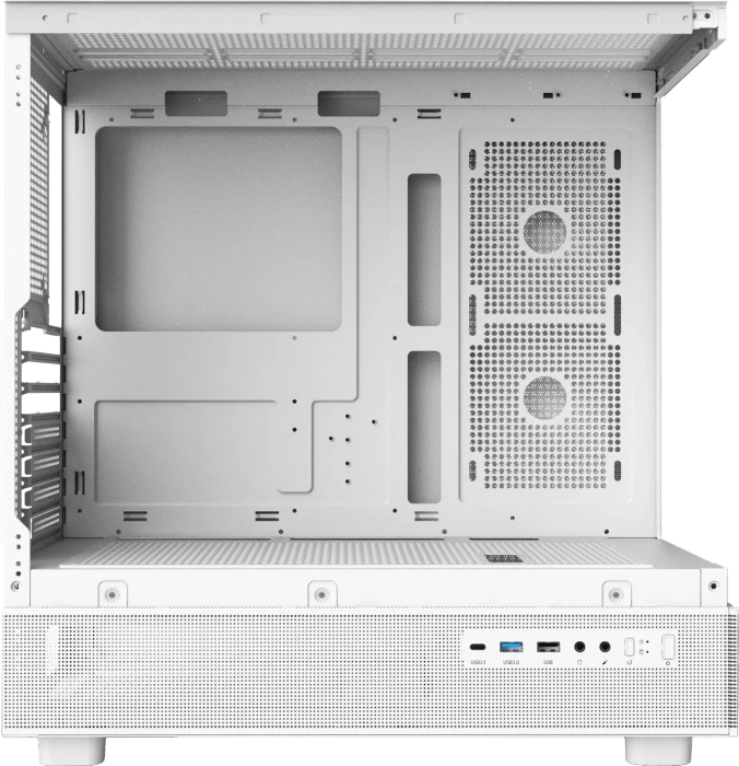 DarkFlash DPX90 White, Glasfenster