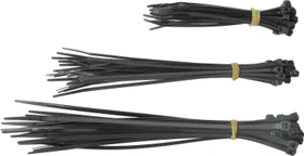 CON:P Kabelbinder, schwarz, 75er-Set