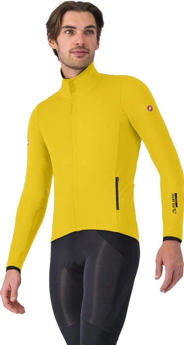 Castelli Alpha 150 Fahrradjacke mango mojito/black (Herren)