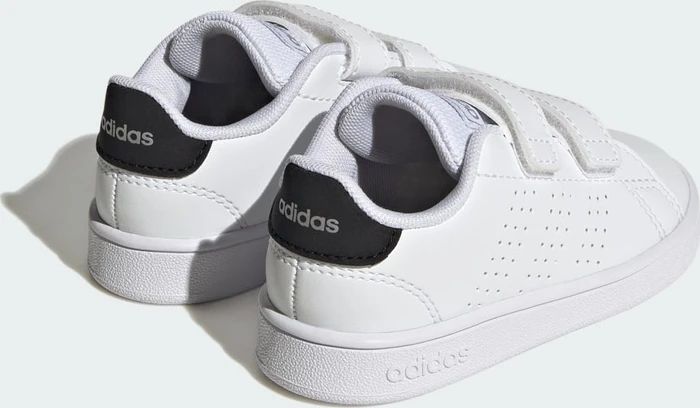 adidas Advantage Lifestyle Court Two Hook-and-Loop cloud white/core black/silver metallic (Junior)