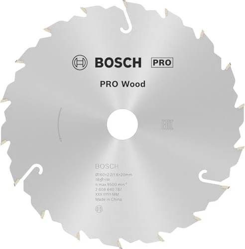 Bosch Professional Speedline Wood Kreissägeblatt 18Z, 160x2.2x20mm, 1 Stück