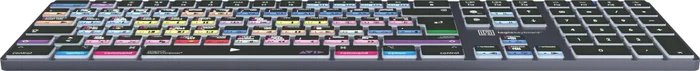 LogicKeyboard Titan Wireless Avid Media Composer "Classic" Mac, Titanium Gray, LEDs weiß, USB/Bluetooth, DE