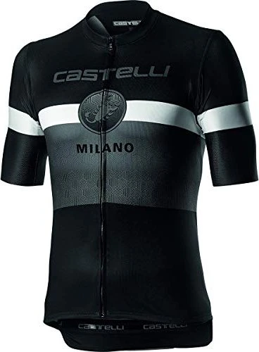 Castelli Milano Trikot kurzarm schwarz (Herren)