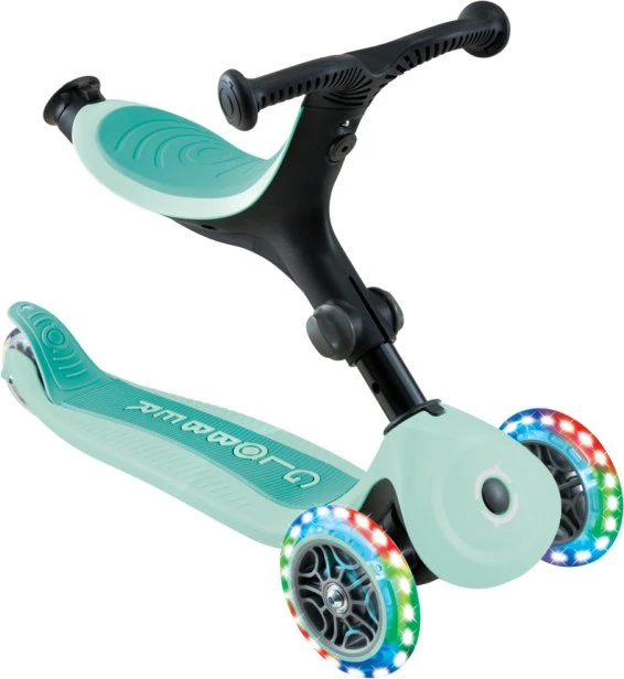 Globber Go Up Active Lights 360° Kickboard mint