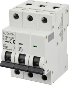 Sygonix Leitungsschutzschalter 3polig 10A 415 V/AC