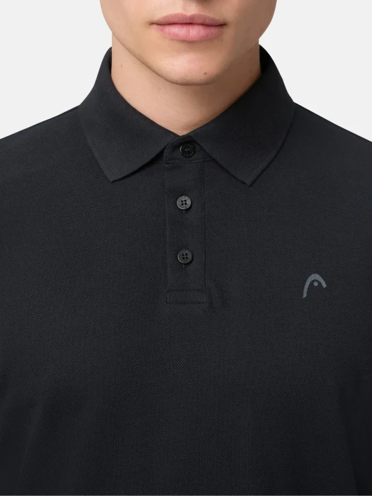 Head Classic Poloshirt kurzarm schwarz (Herren) (811364-BK) – Bild 2 von 5