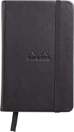 Rhodia Boutique Webnotebook, A6, punktiert, Hardcover, schwarz, 96 Blatt