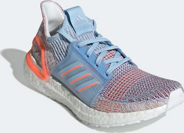 adidas Ultraboost 19 glow blue/hi-res coral/active maroon (Damen)