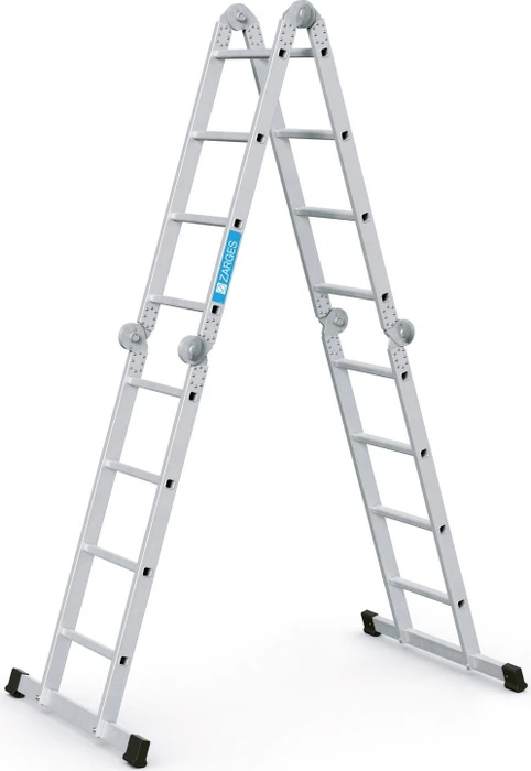 Zarges Z600 Alu 4-tlg. Teleskop-Mehrzweckleiter, 4x 4 Stufen