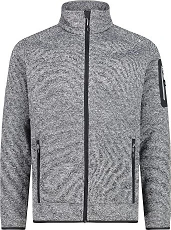 CMP Melange Knit Tech Heavy Fleece Jacke ice/titanio/nero (Herren)