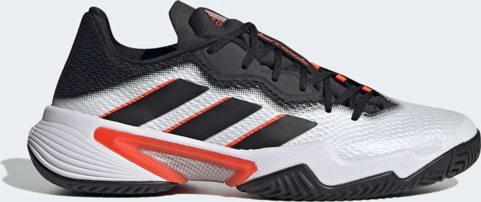 adidas Barricade cloud white/core black/solar red (Herren)