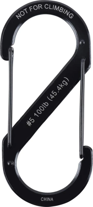 Nite Ize S-Biner Edelstahl Materialkarabiner 112x50mm schwarz