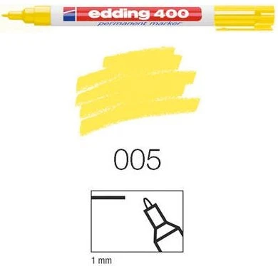 edding 400 Permanentmarker gelb